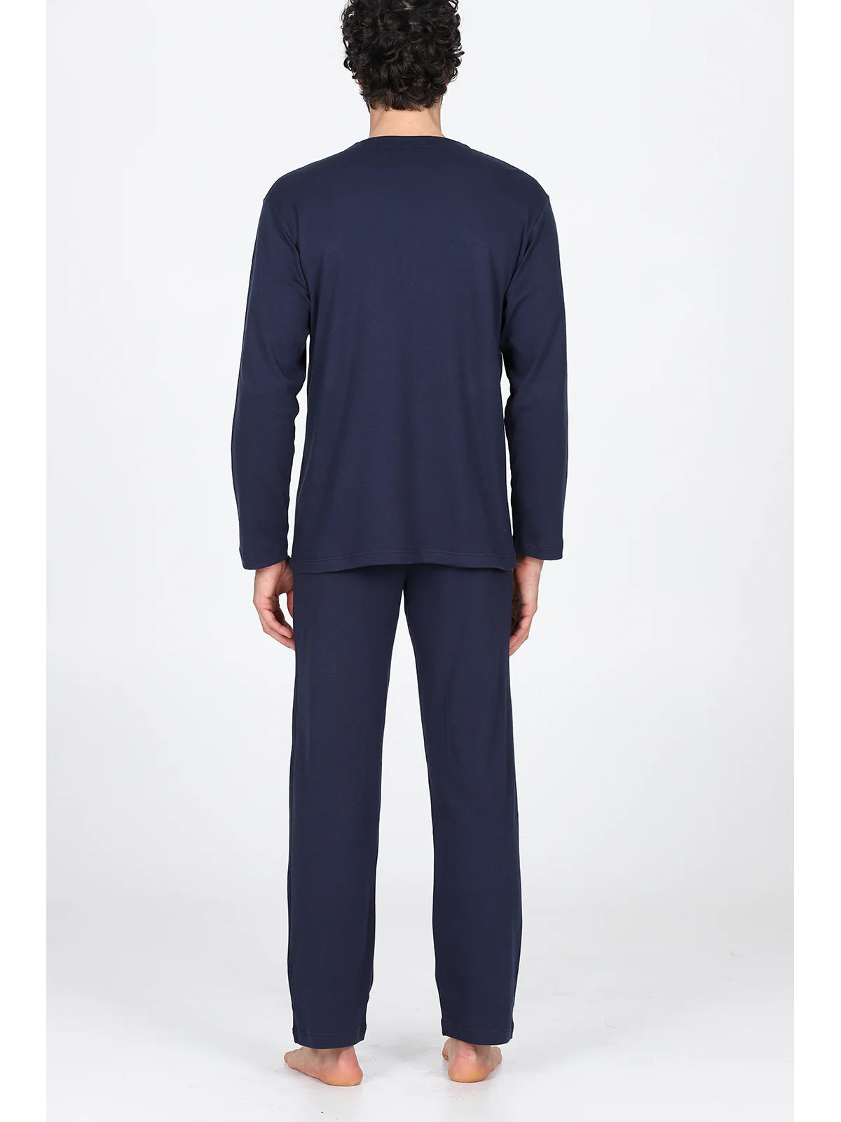 Alpina Pigiama Invernale Cardigan in interlock di puro cotone AAL743 2512S76