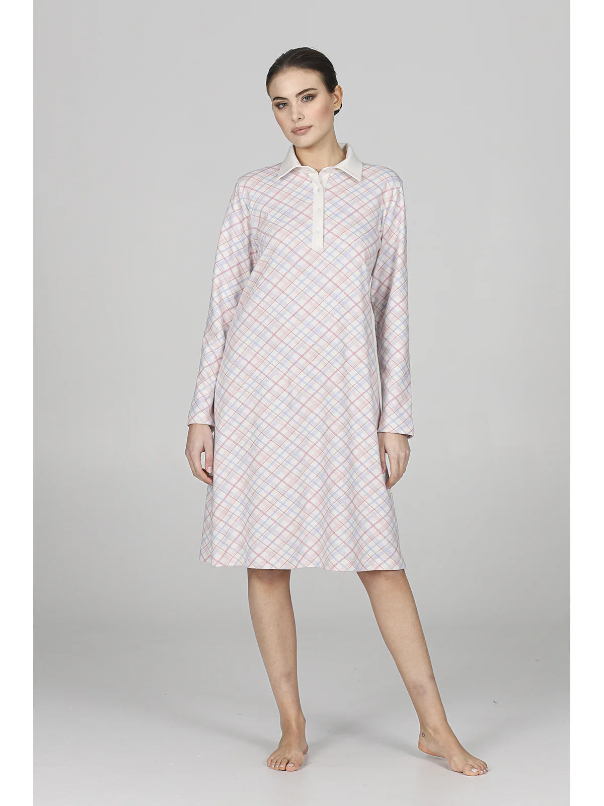 Alpina Camicia da Notte Invernale in Caldo Cotone Fedora AFL319 2512S60