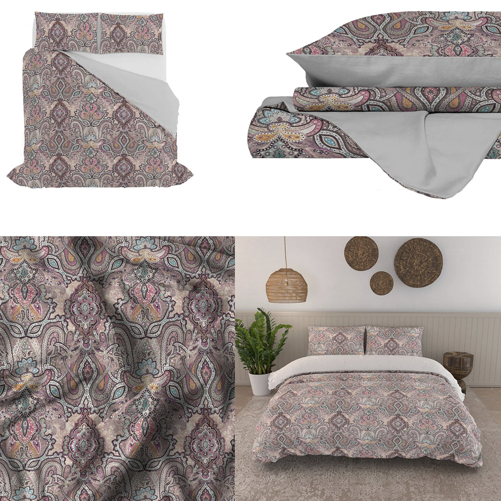 Parure Copripiumino Matrimoniale in Cotone 100% Made in Italy - Vari Disegni