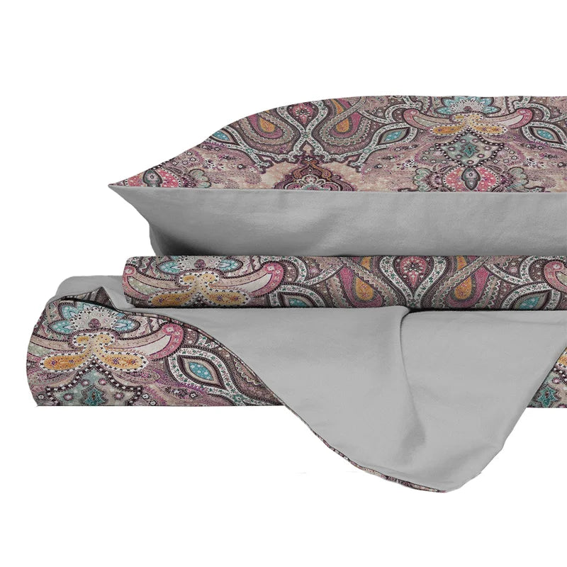 Parure Copripiumino Matrimoniale in Cotone 100% Made in Italy - Vari Disegni