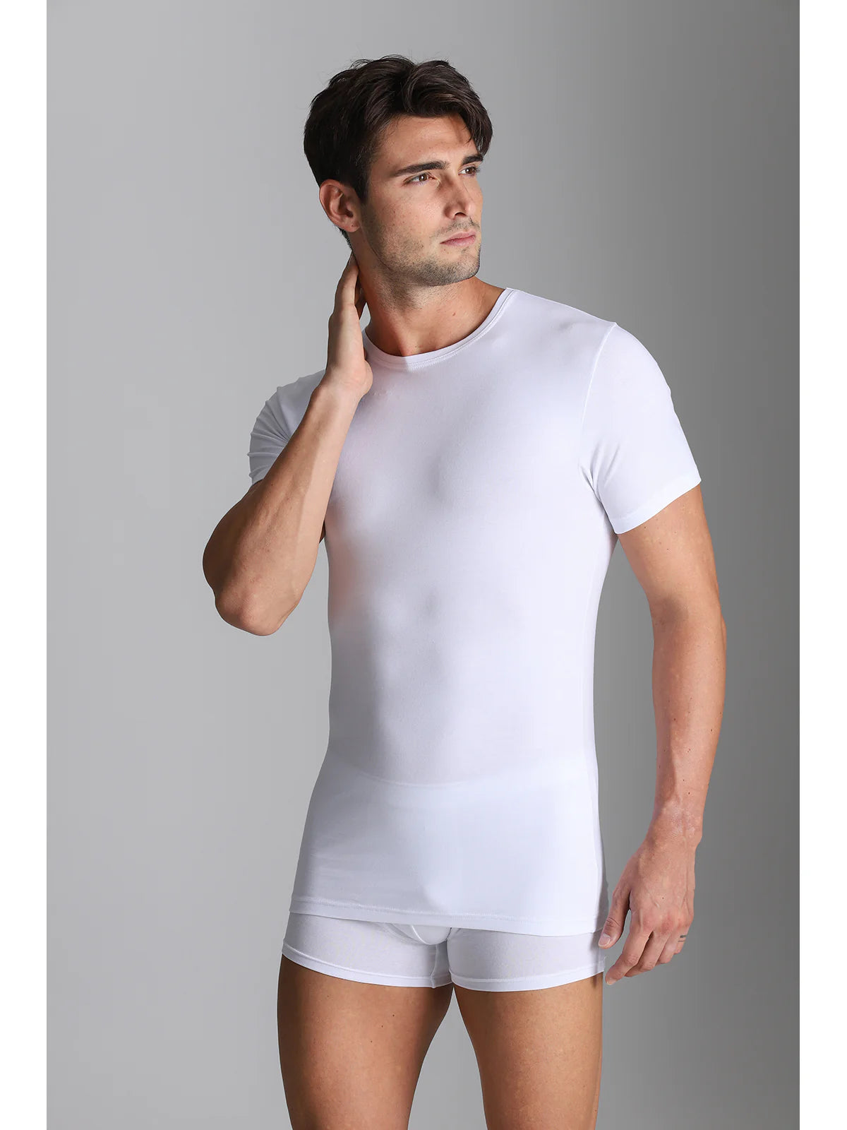 Alpina T-Shirt Maniche Corte in cotone elasticizzato da Uomo ANL094 2505S22