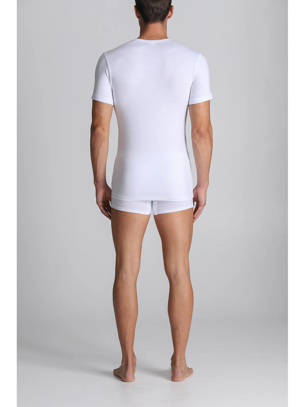 Alpina Maglietta collo V Maniche Corte in cotone elasticizzato ANM083 2505S22