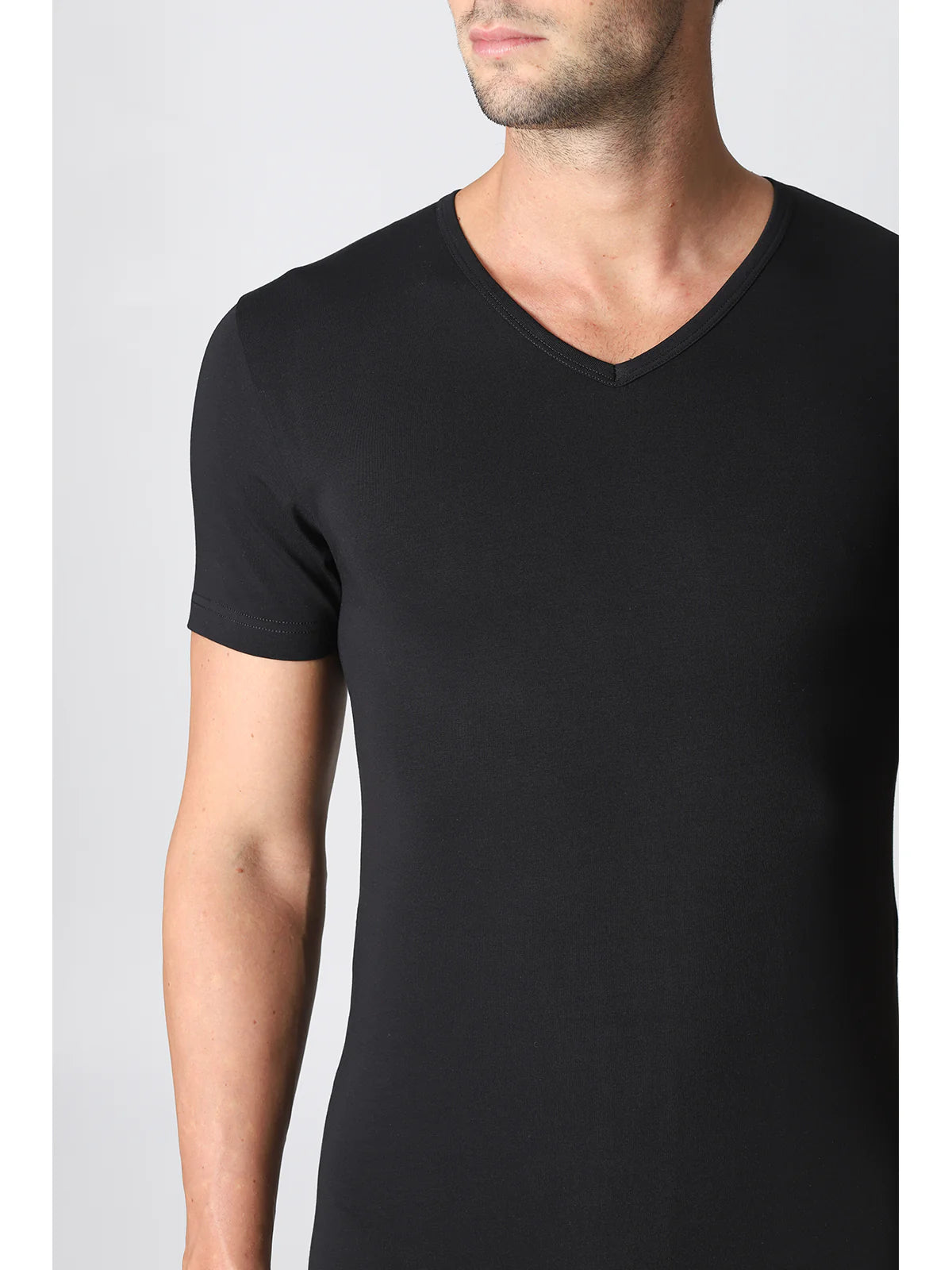 Alpina Maglietta da Uomo in caldo cotone Scollo a V ANM999 2510S24