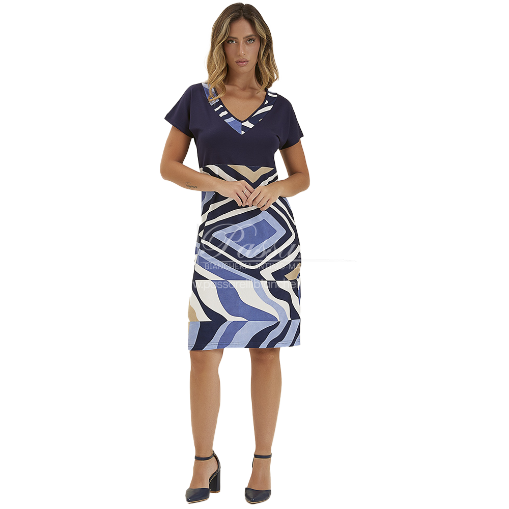 Divas Abito Estivo Maniche Corte in Viscosa V751 2504S54
