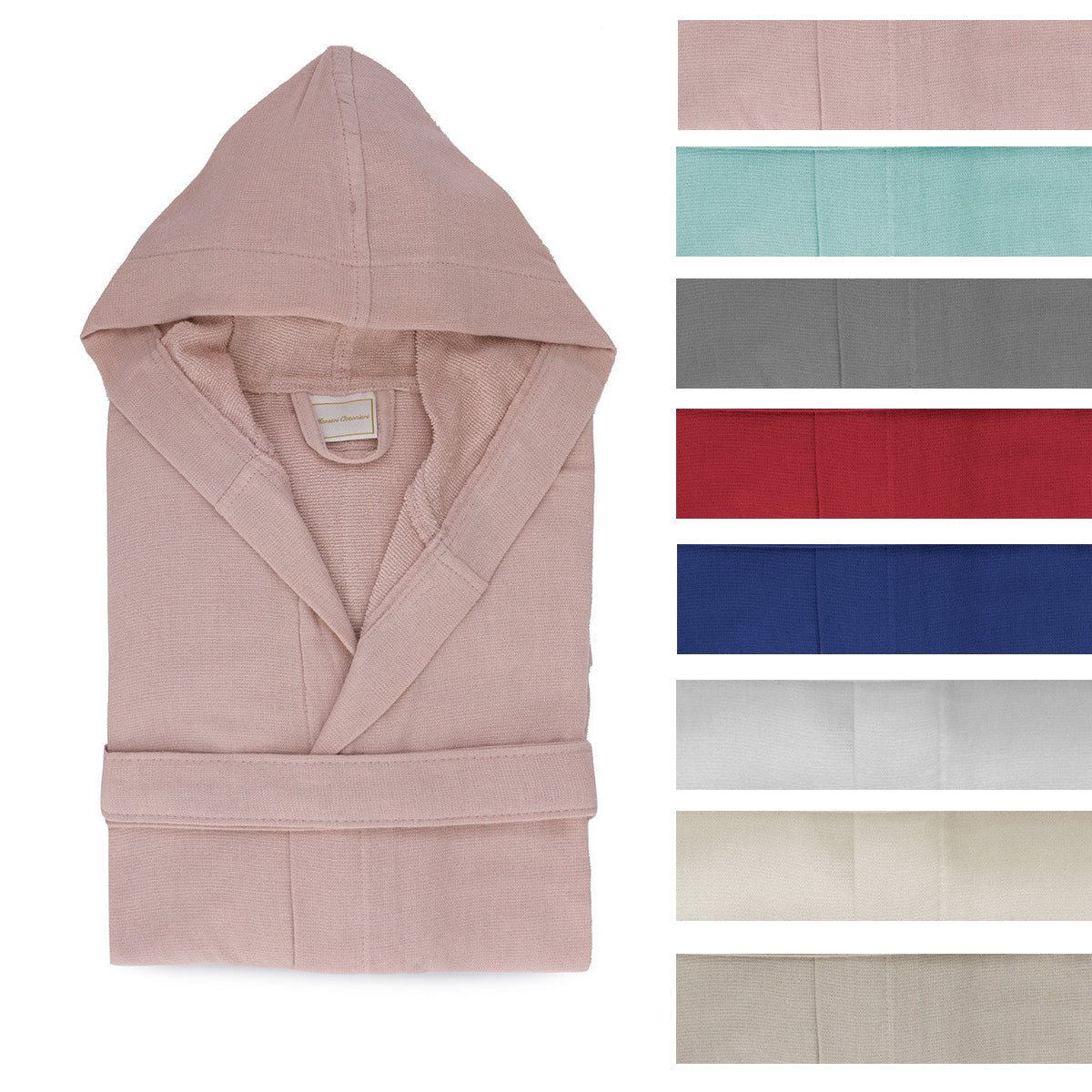 Maestri Cotonieri Accappatoio luxury microspugna con cappuccio unisex 2511B