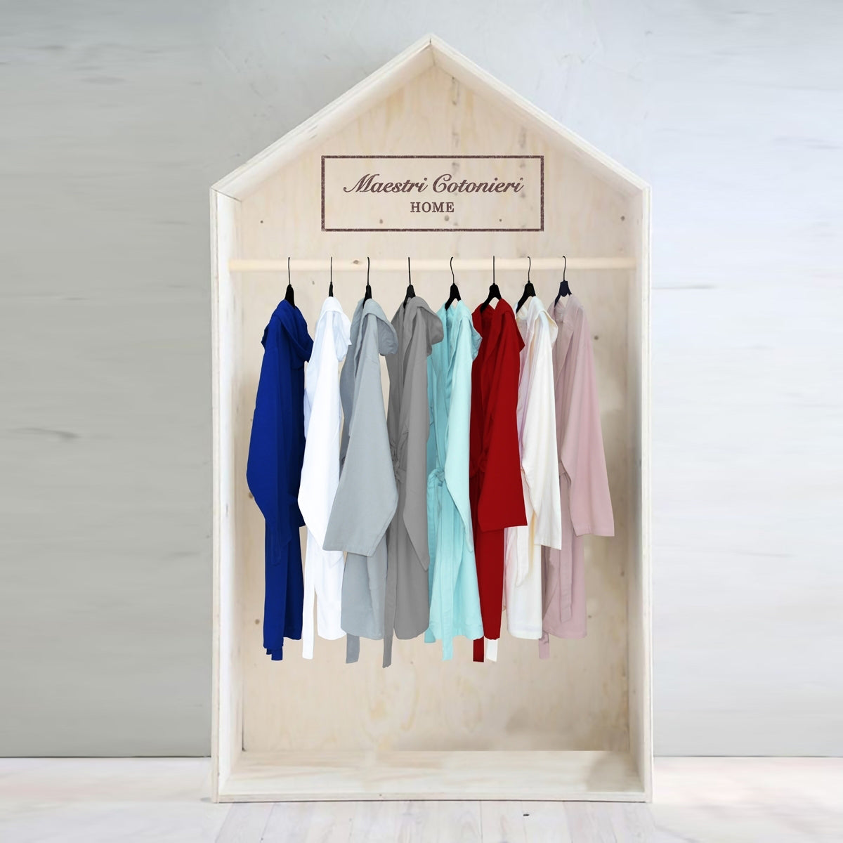 Maestri Cotonieri Accappatoio luxury microspugna con cappuccio unisex 2511B