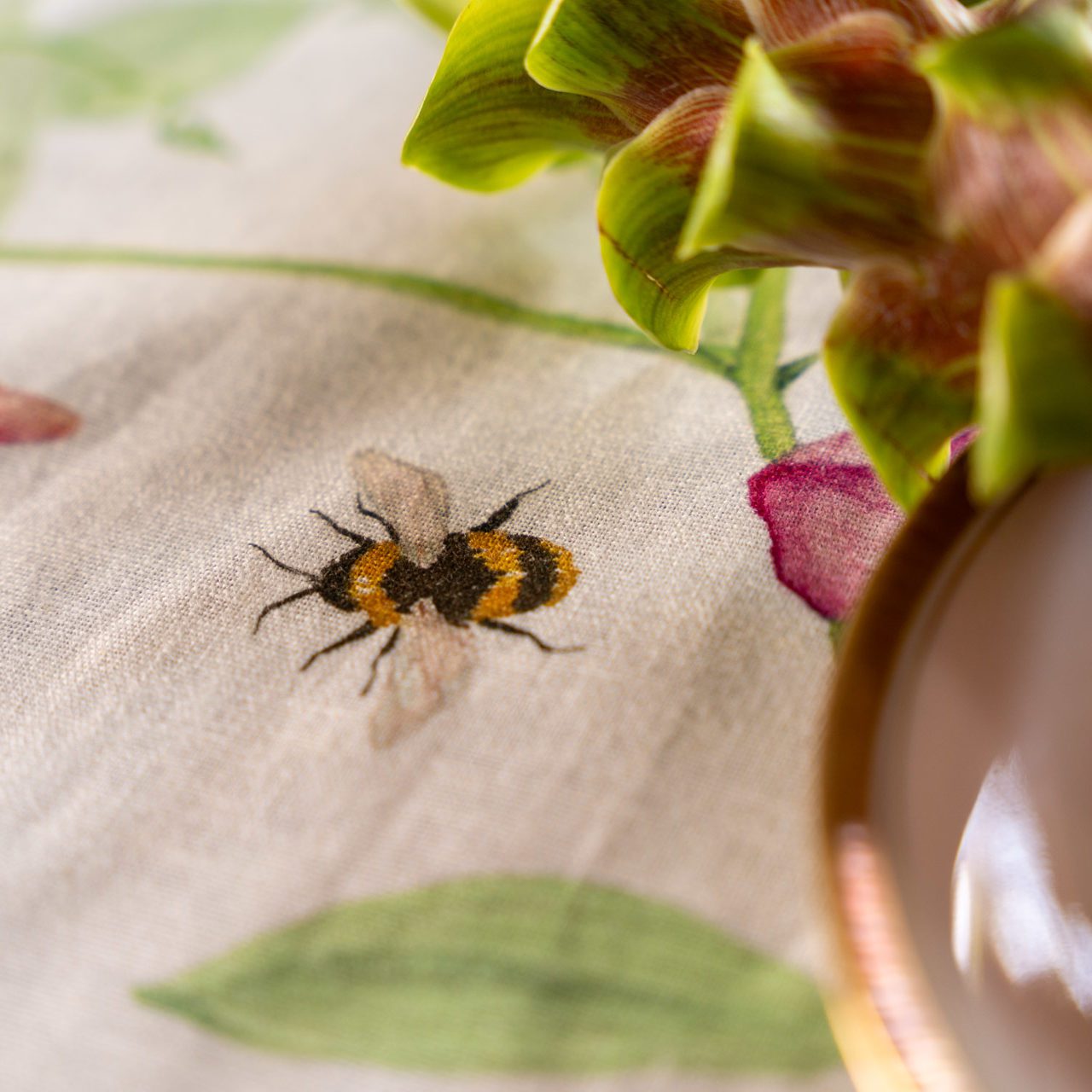 Tessitura Toscana Telerie Tovaglia in Misto Lino Petit Pois - Varie Dimensioni