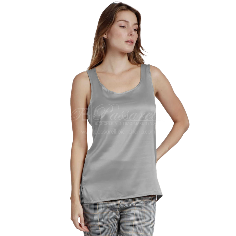 Admas Canottiera Sotto Giacca in Raso da Donna 43512 2504S15