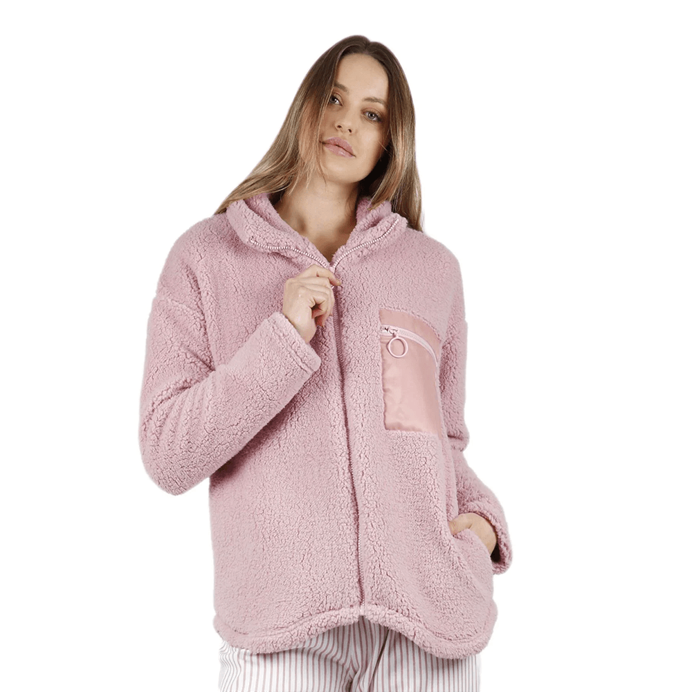 Admas Vestaglia Invernale da Donna in Pile Abbottonata 57541 S25 - Passarelli Biancheria