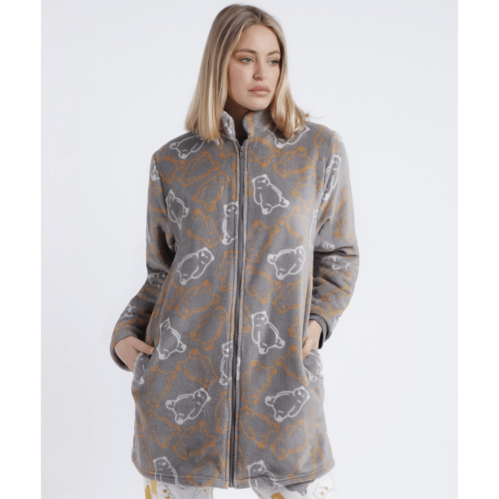 Admas Vestaglia Invernale da Donna in Pile Abbottonata 67021 S26 - Passarelli Biancheria