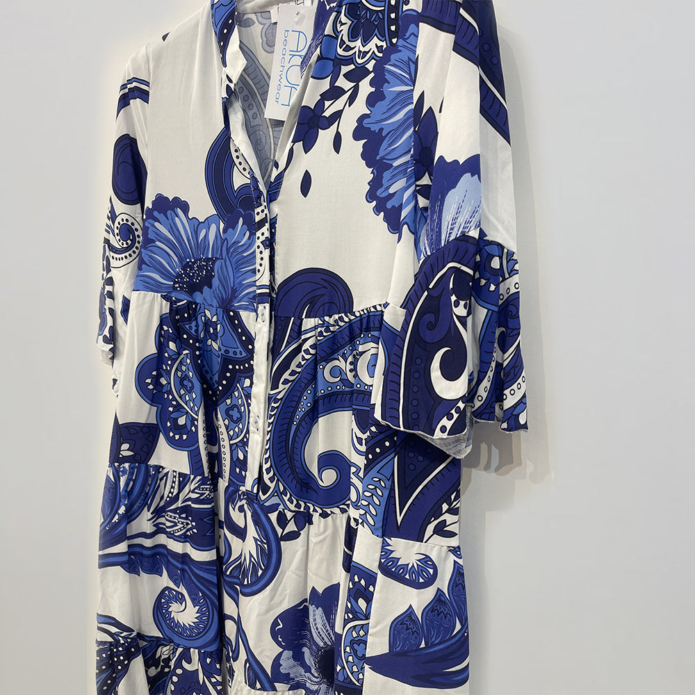 Akua Kaftano Copri Costume Maniche Corte 41K905 S80