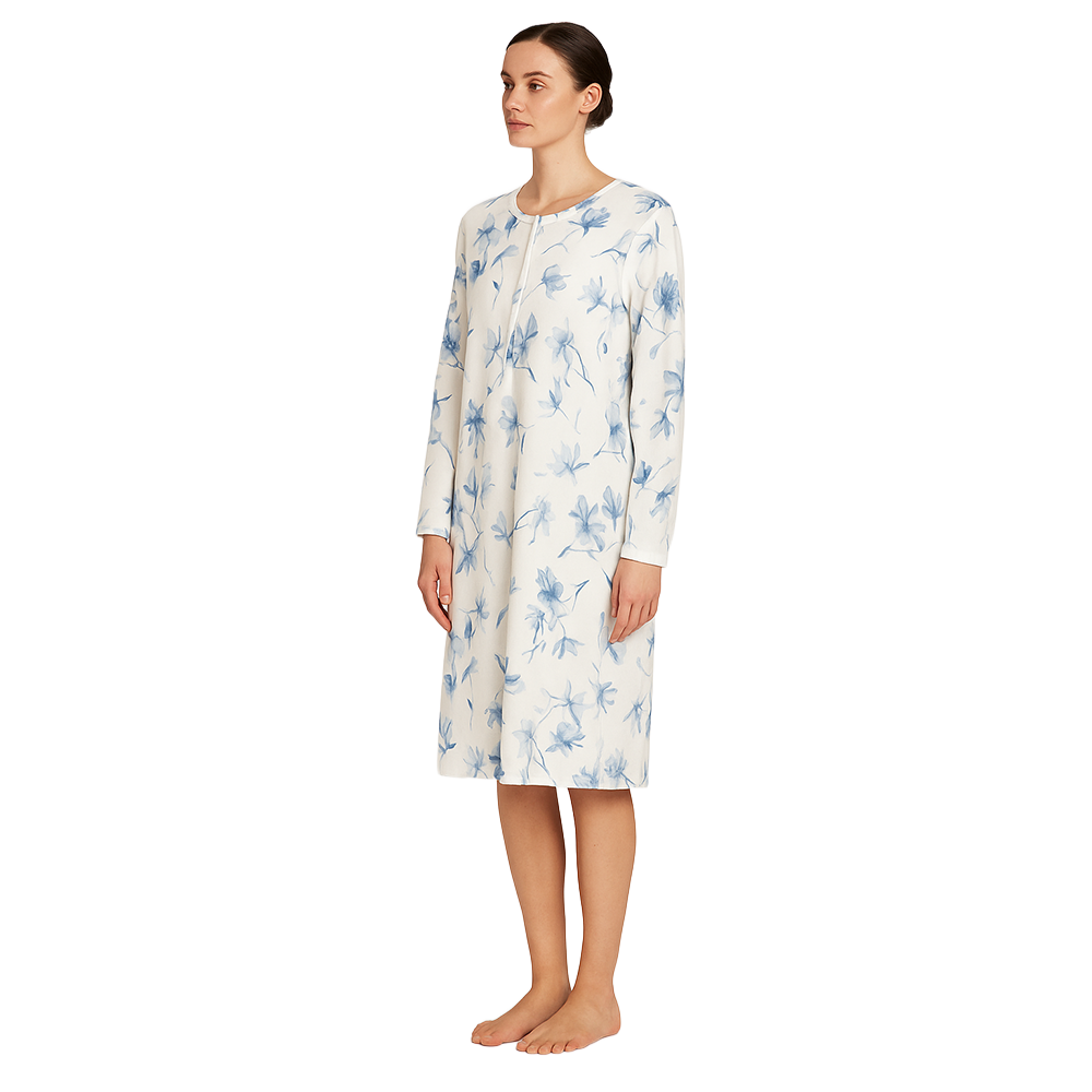 Alpina Donna Camicia da Notte Invernale in Caldo Cotone Franca AFL316 2511S56