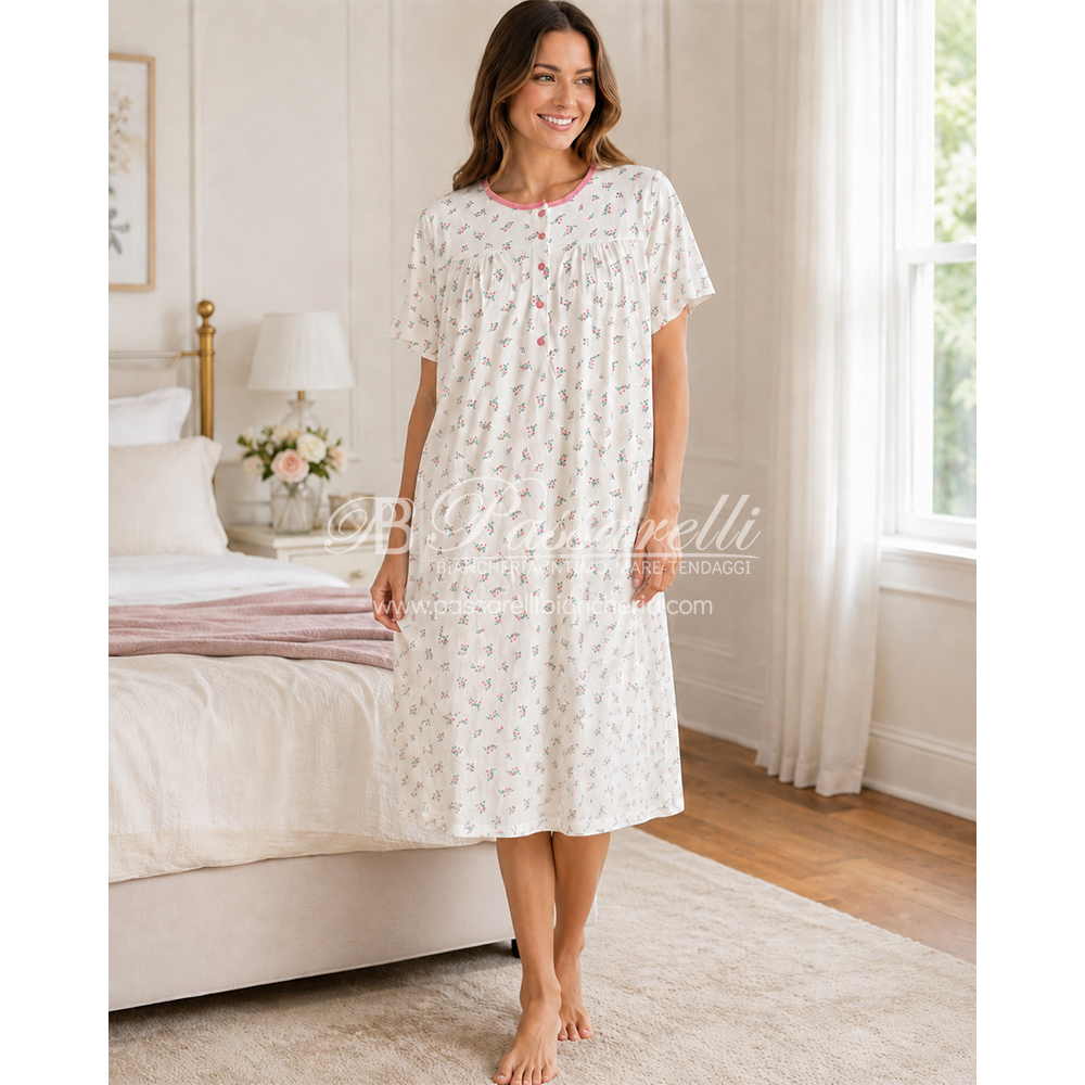Alpina Donna Camicia da Notte Maniche Corte AFC413 2605S43