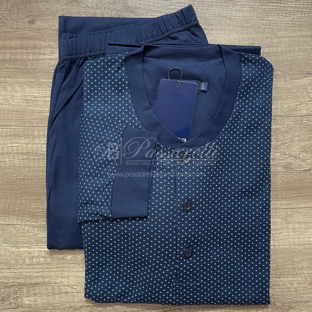 Alpina Pigiama Cotone Leggero da Uomo 294 Crav 2508S38