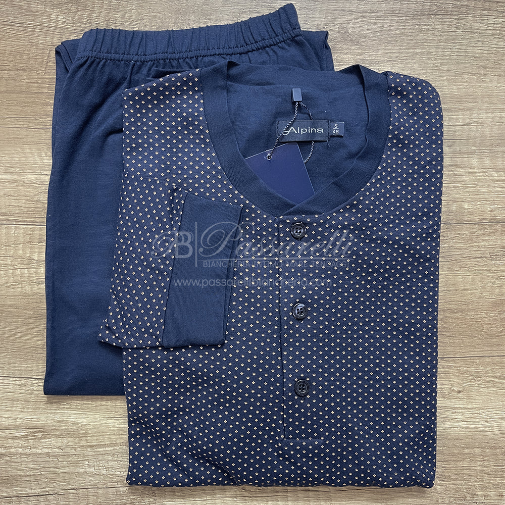 Alpina Pigiama Cotone Leggero da Uomo 294 Crav 2508S38