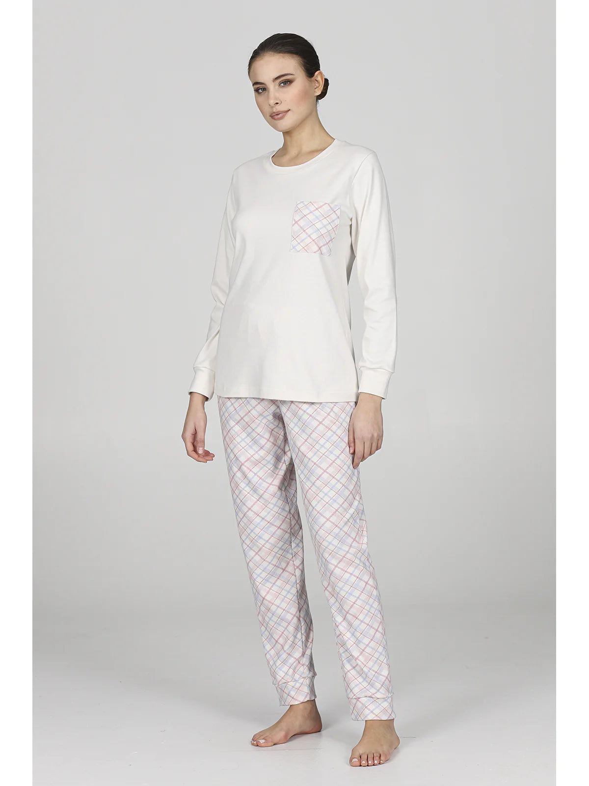 Alpina Pigiama Invernale in Caldo Cotone da Donna Fedora AFL345 2511S72