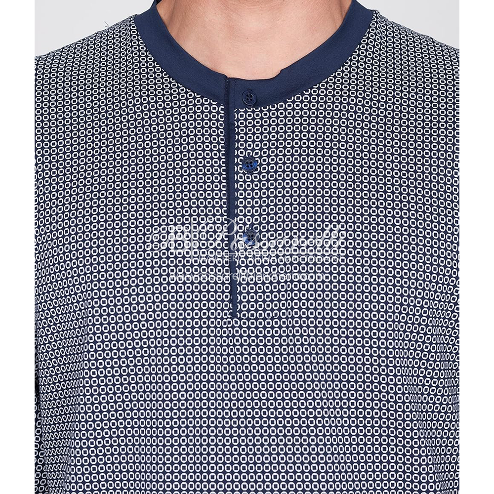 Alpina Pigiama Cotone Leggero da Uomo 294 Cerchi 2508S38