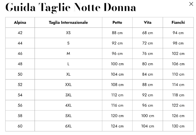 Alpina Donna Camicia da Notte Bretelline AFC435 2605S37