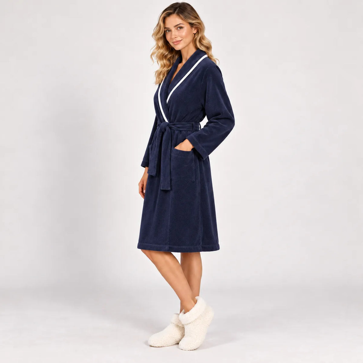 Amica Damen Wintermantel in Punto Milano Schalkragen A478 S40