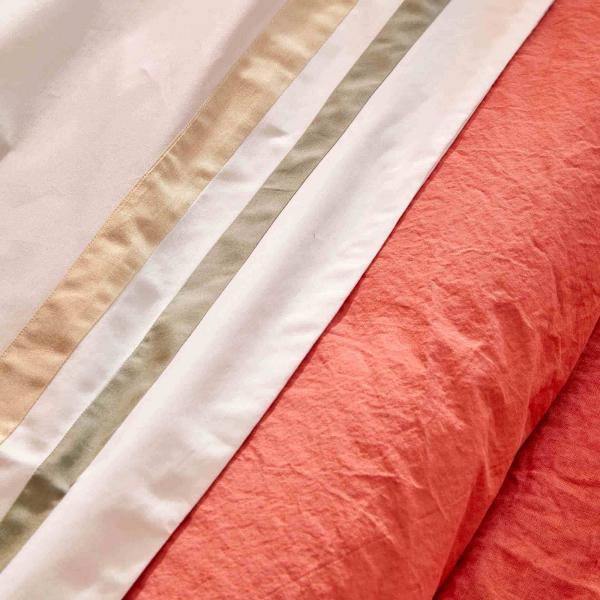 Biancoperla Completo Lenzuola Matrimoniale In Percalle si Cotone Antigua 2601B