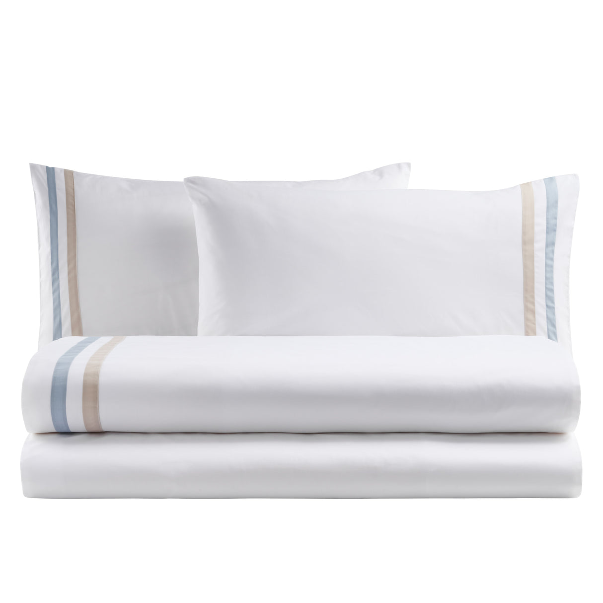 Biancoperla Completo Lenzuola Matrimoniale In Percalle si Cotone Antigua 2601B