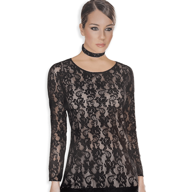 Antonella Sotto Giacca da Donna a Maniche Lunghe in Pizzo Foderato 62956 S27 - Passarelli Biancheria