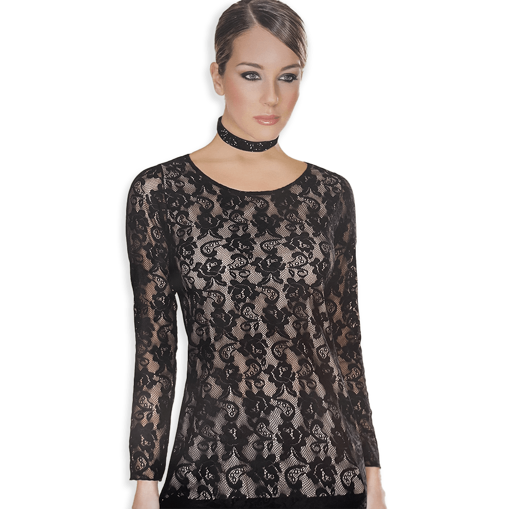 Antonella Sotto Giacca da Donna a Maniche Lunghe in Pizzo Foderato 62956 S27 - Passarelli Biancheria