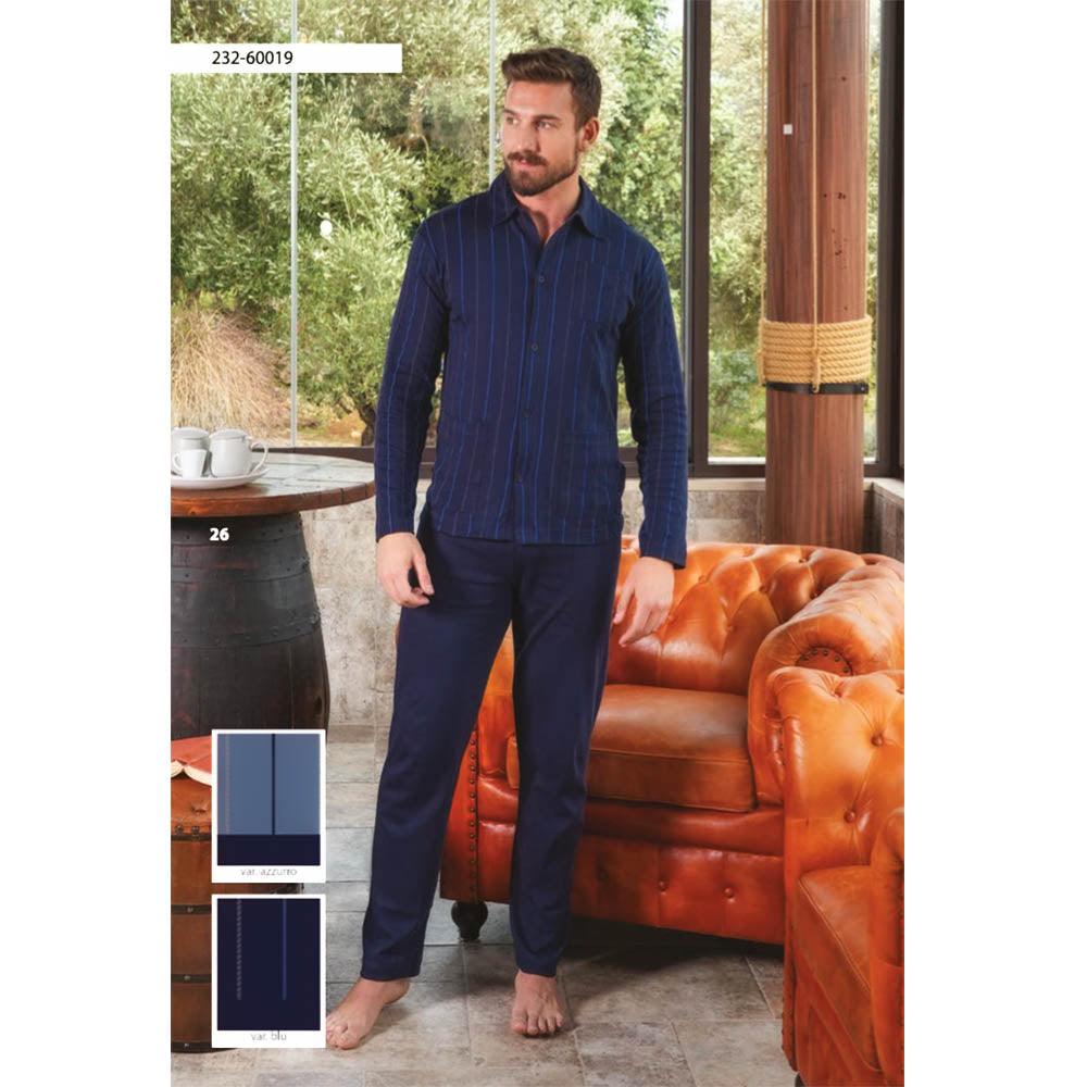 Arcte Pigiama da Uomo in Caldo Cotone Aperto 60019 S38 - Passarelli Biancheria