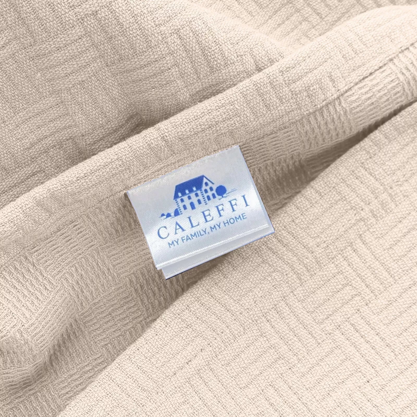 Caleffi Sommer-Tagesdecke einfarbig aus Rodeo-Baumwolle - verschiedene Größen