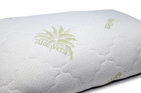 Coppia Cuscini Guanciale Trapuntato in Aloe Vera B28 - Passarelli Biancheria