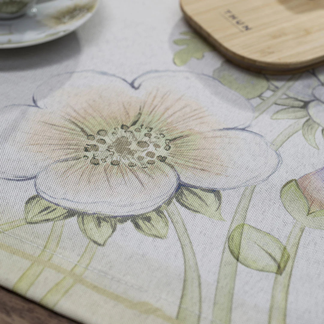 THUN® Set 2 Tovagliette Antimacchia + Porta Pranzo Standard Bloom Multicolor