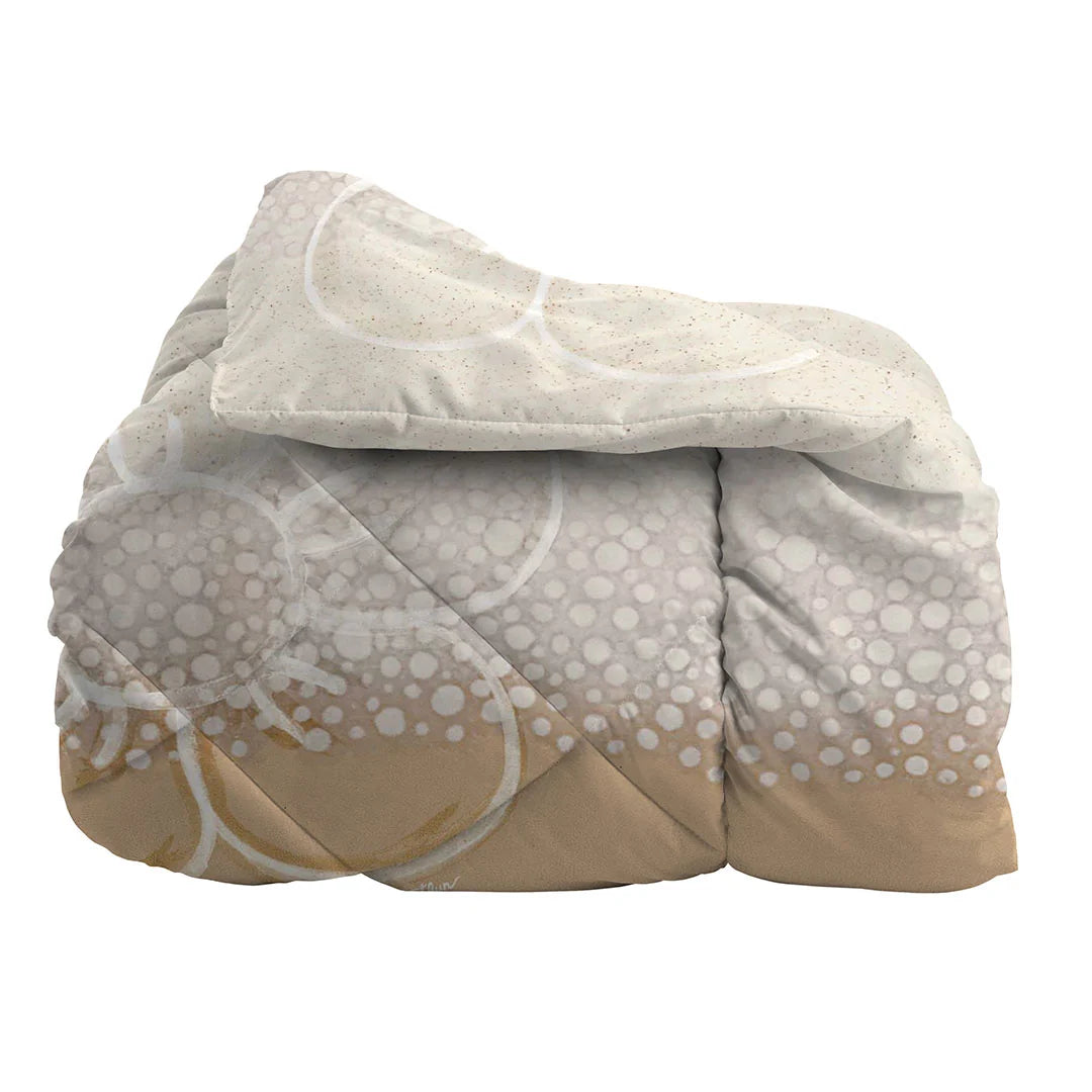 THUN® Trapunta Matrimoniale New Elegance - Fantasia Margherita Daisy Beige