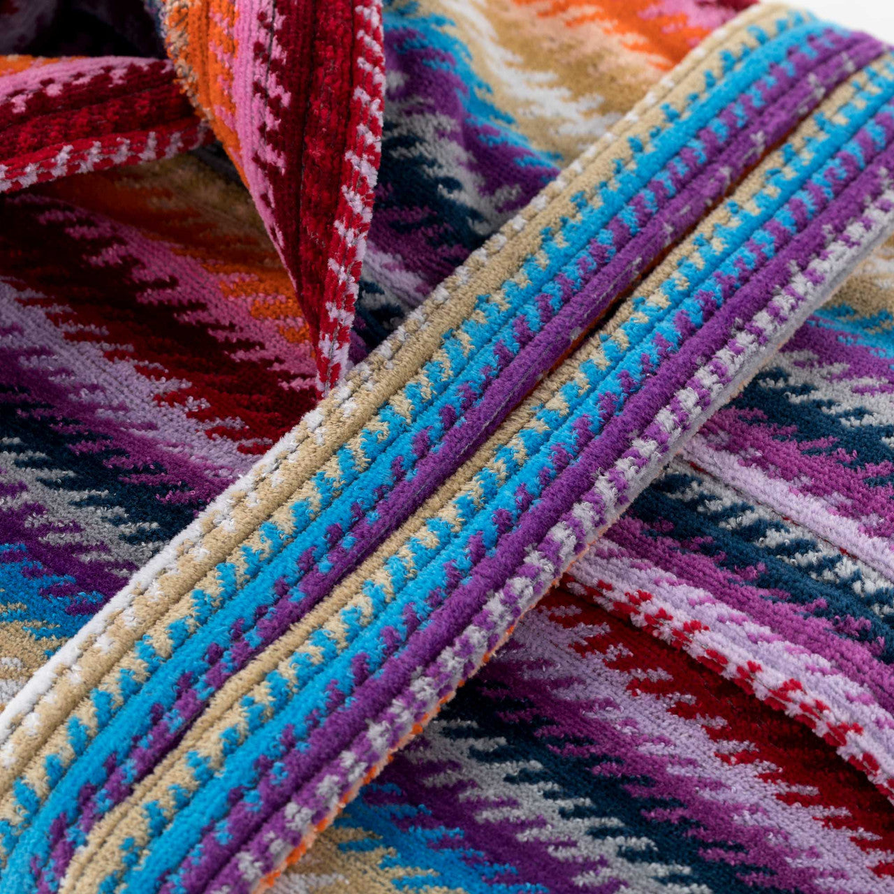 Riviera Accappatoio Unisex Spugna Jacquard Groovy Wave 2506S40