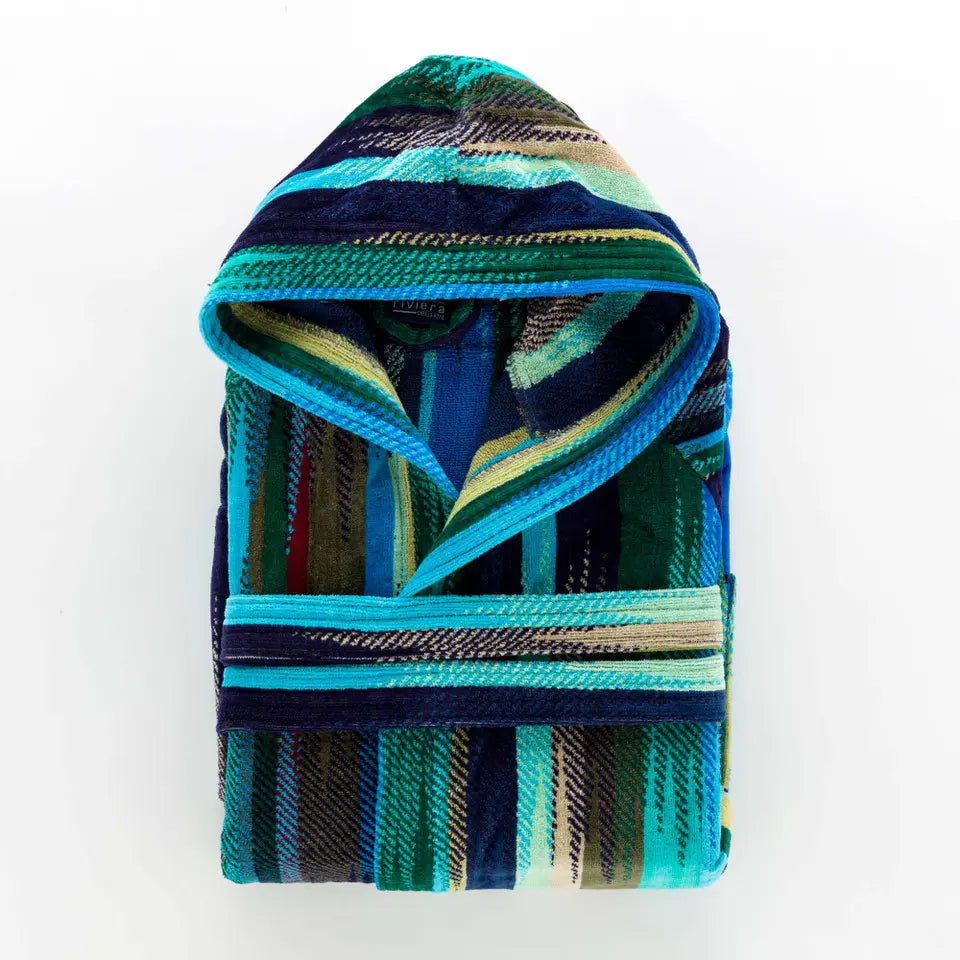 Riviera Accappatoio Unisex Spugna Jacquard Groovy Stripe 2506S40