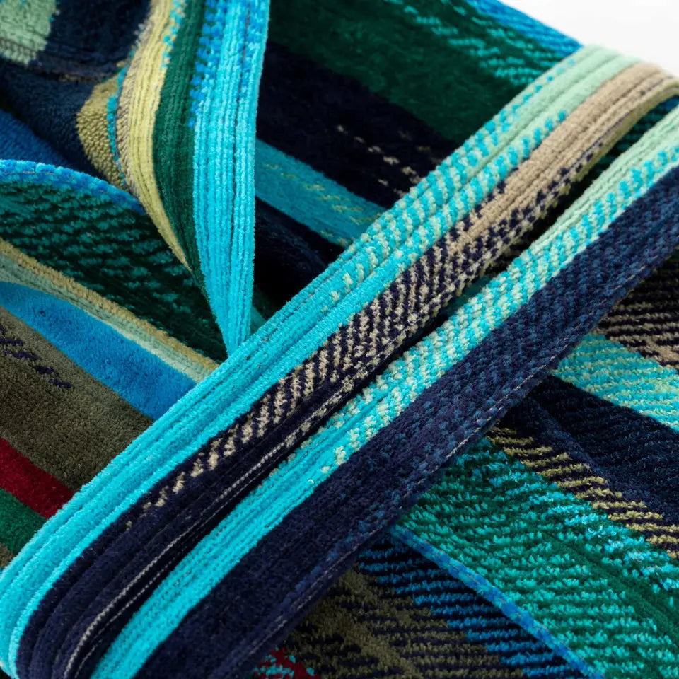 Riviera Accappatoio Unisex Spugna Jacquard Groovy Stripe 2506S40