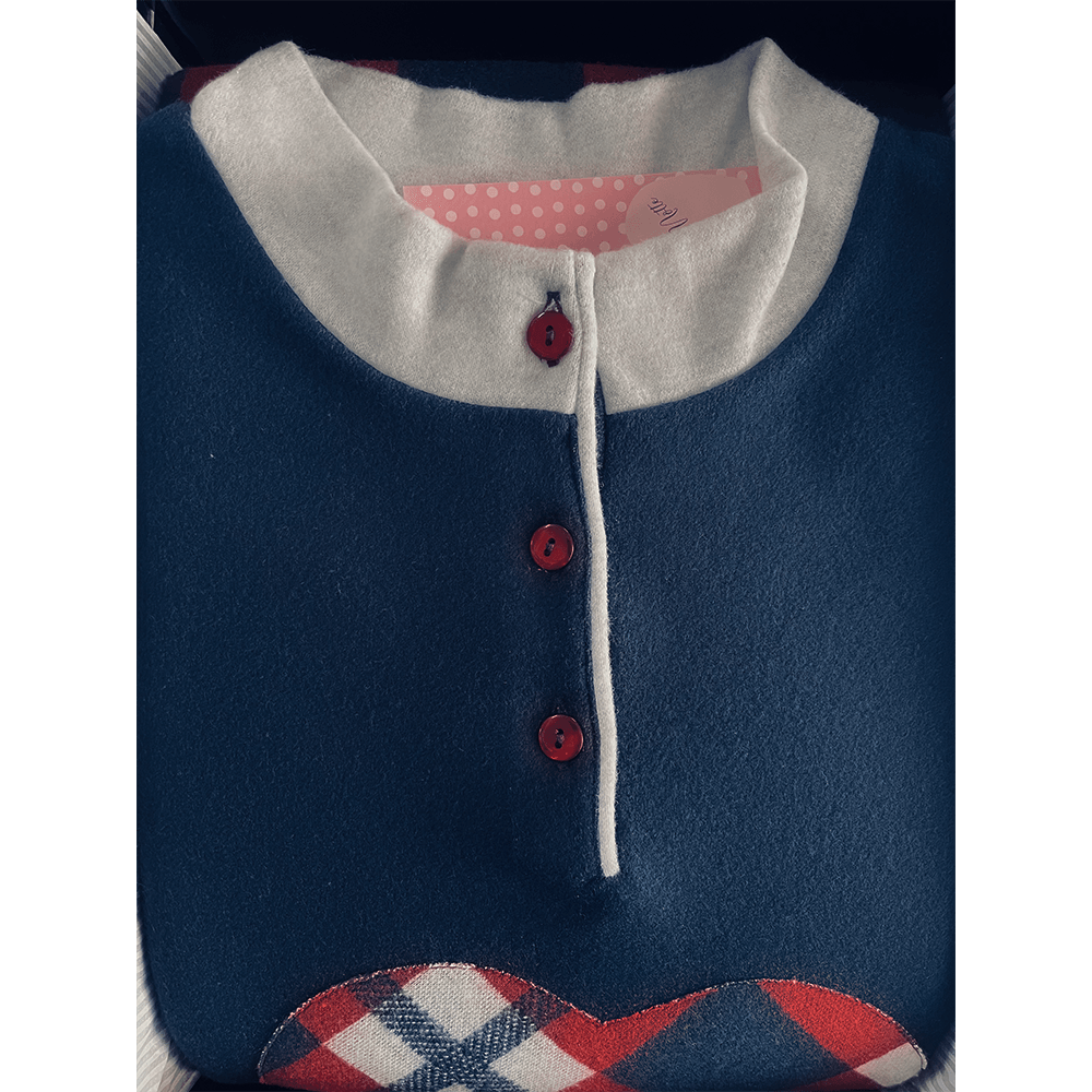 Baci di Notte Pigiama Invernale da Donna in Punto Milano 20110 S35 - Passarelli Biancheria