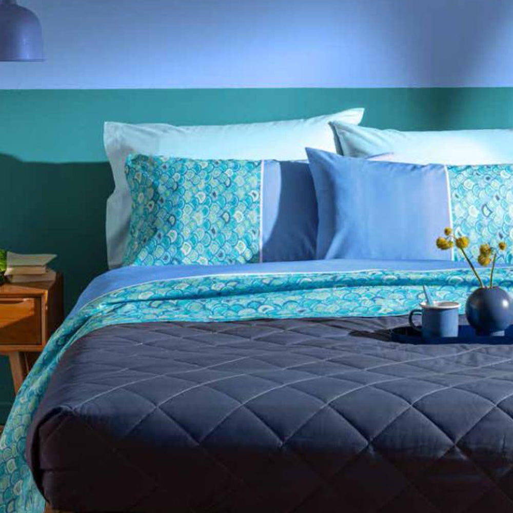 Bassetti Completo Lenzuola Matrimoniale con Doppie Federe Bow S65