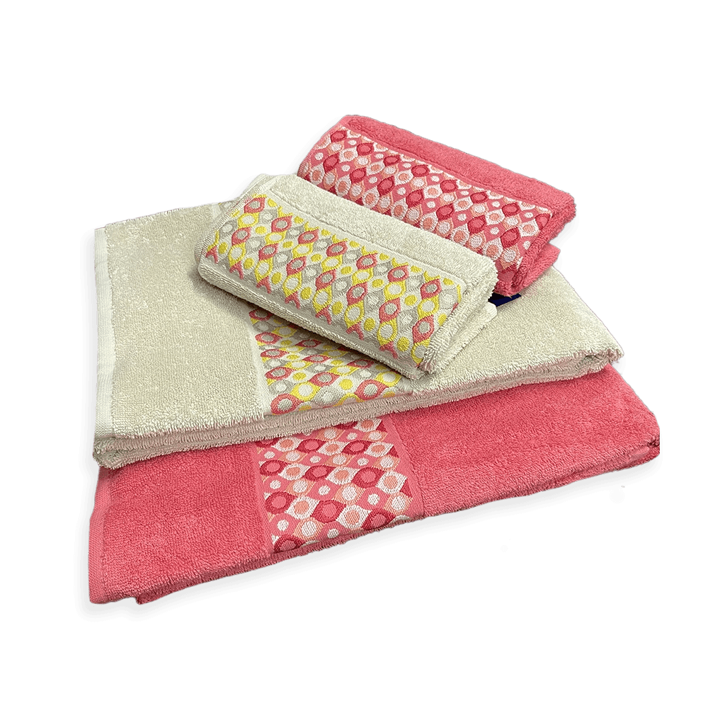 Bassetti Set 2+2 Asciugamani Amuleto D35 - Passarelli Biancheria