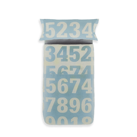 Caleffi Benetton Home Completo Copripiumino Singolo Numbers S87 - Passarelli Biancheria