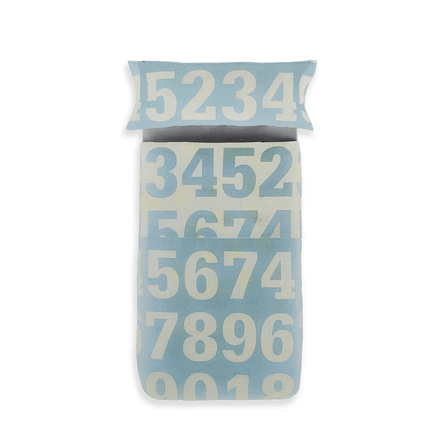 Caleffi Benetton Home Completo Copripiumino Singolo Numbers S87 - Passarelli Biancheria