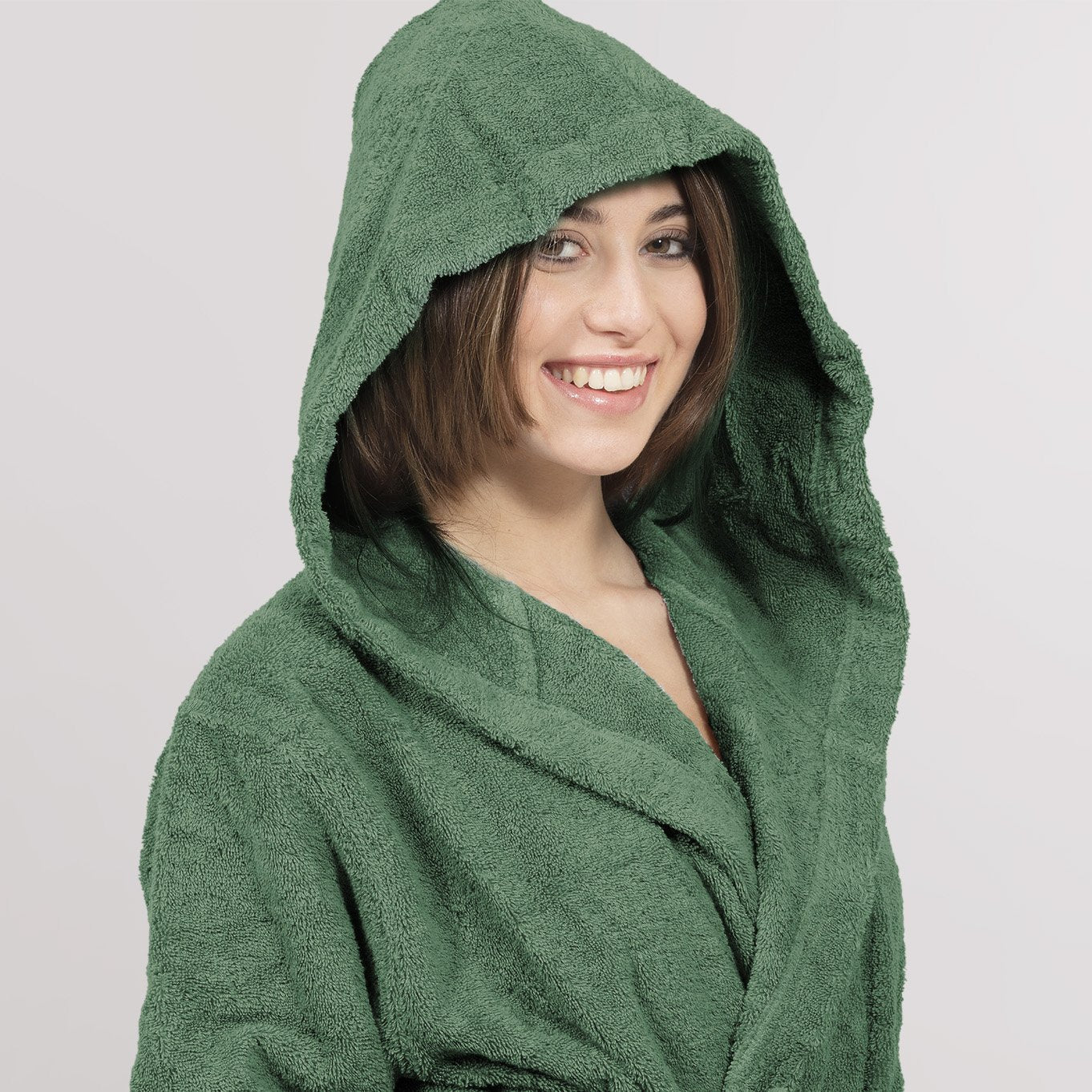 Biancoperla Accappatoio Unisex con Cappuccio Perla 2510BS70