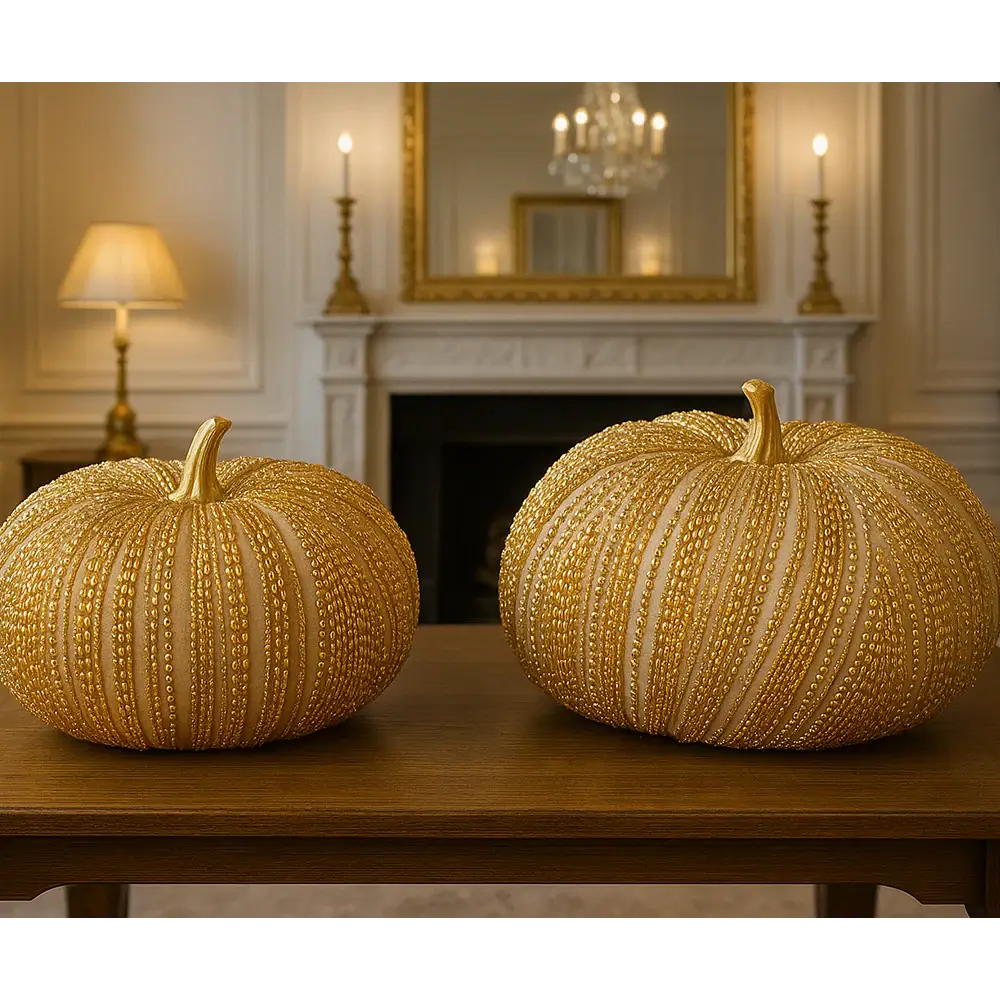 Blanc Mariclò Zucca Decorativa Perline 2510S - Varie Dimensioni