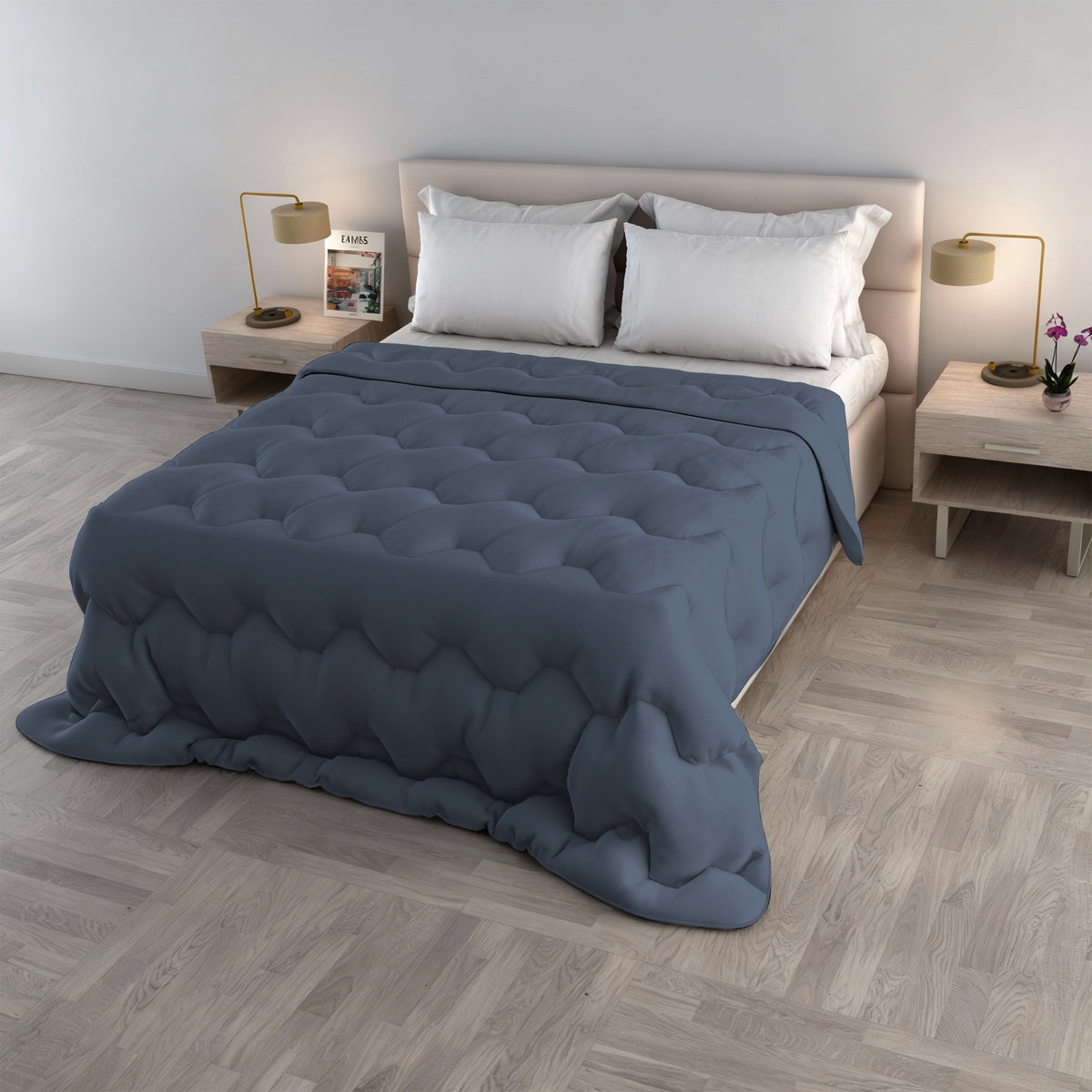Trapunta Matrimoniale Water Washed 250x250 cm – Made in Italy