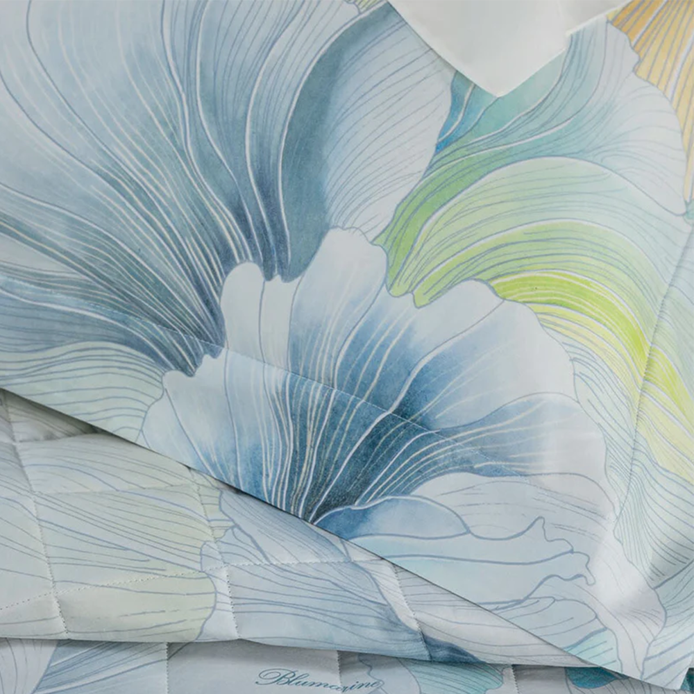 Blumarine Completo Lenzuola matrimoniale in Raso di cotone Bella di Notte 2504S230