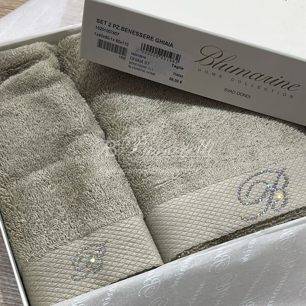 Blumarine Set 1+1 Asciugamani Spugna Benessere 102010074 2402S47