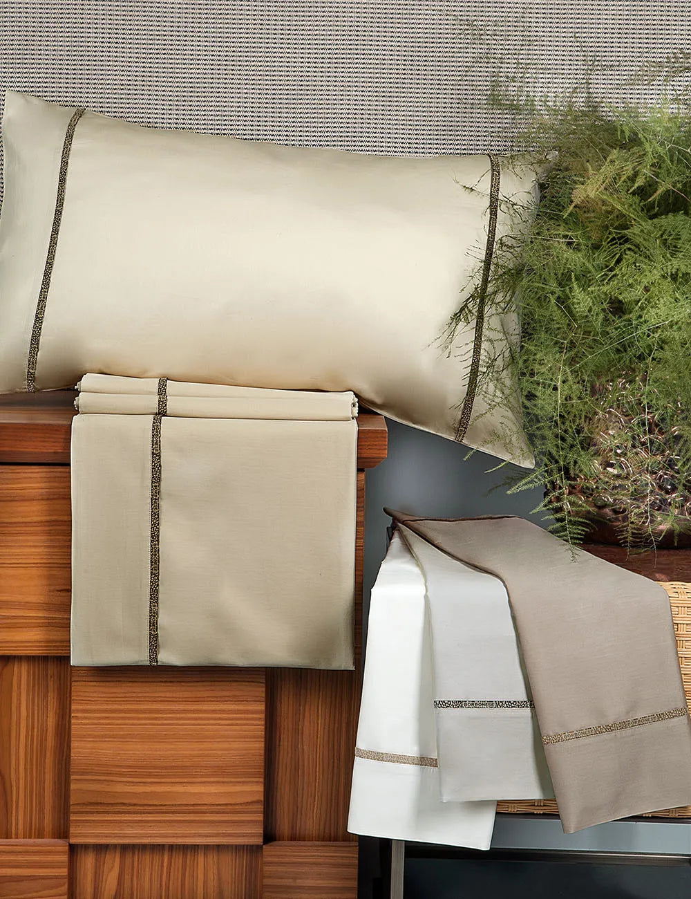 Borbonese Completo Lenzuola City in Raso di Cotone 2602S120