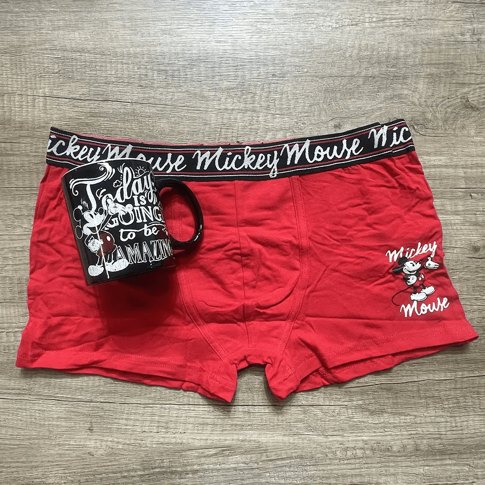 Boxer Disney Mickey Mouse Rosso da Uomo 40016E S100 - Passarelli Biancheria