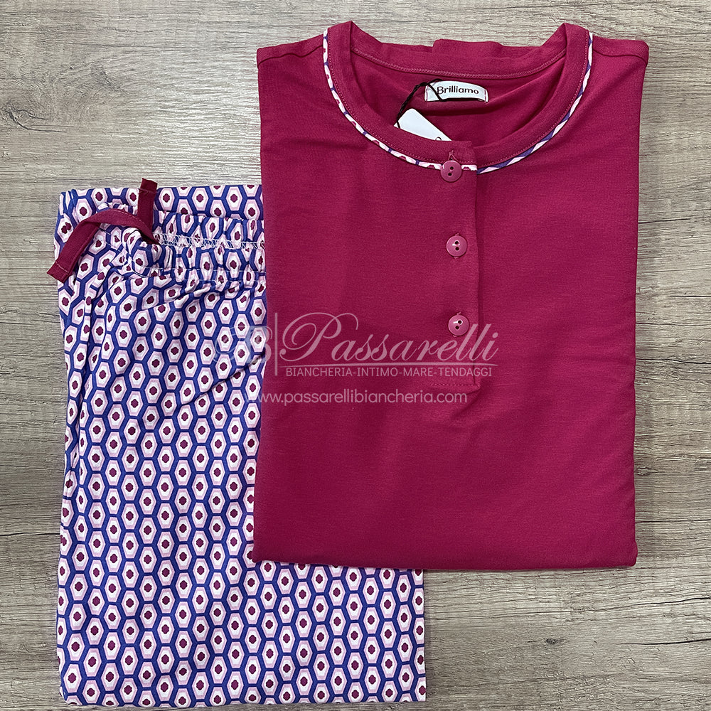 Brilliamo Pigiama da donna invernale in Viscosa BR892212