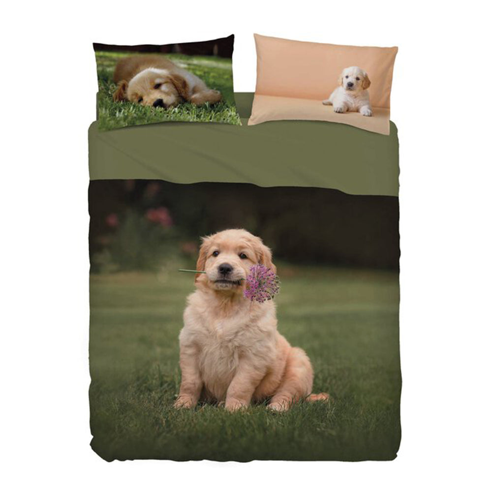 Bassetti Completo Lenzuola Copriletto Matrimoniale Pongo 2507S110