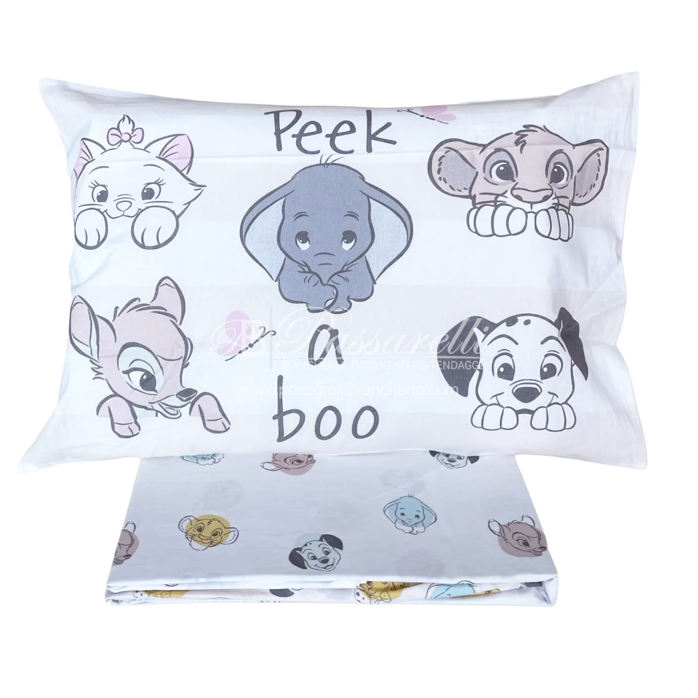 Caleffi Baby Completo Lenzuola per Culla con Sbarre Pets 2602S32